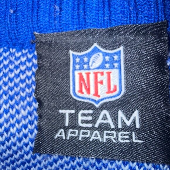 Buffalo Bills Busy Block Snowfall Hand Made Sweater- See Measurement For Size - Picture 7 of 8